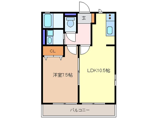 尾張星の宮駅 徒歩3分 1階の物件間取画像